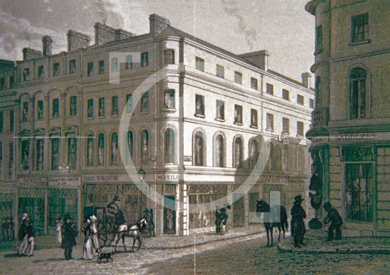 Lord Street junction with South John Street, early 1830s